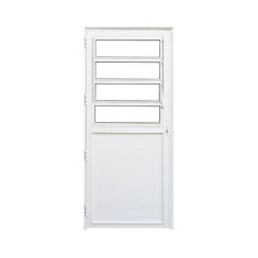 Porta de Alumínio Lambri Basculante 210x90cm Magnum Atlântica Abertura