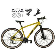Bicicleta Aro 29 Gti Roma 21v Alumínio Freios a Disco Hidráulicos Câmbios Shimano-Unissex