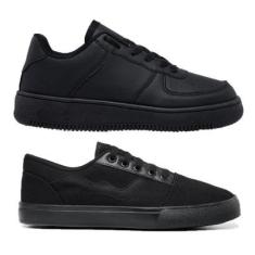 Kit Tênis Sneakers Air + Street Casual Unissex Estilo Conforto Moda Blogueira-Unissex