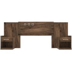 Cabeceira Cama Box Madeirado Casal/Queen Havana Plus c/ 2 Gavetas Demo