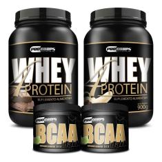 Combo 2 Whey 4 Protein + 2 Bcaa - Pro Corps-Unissex