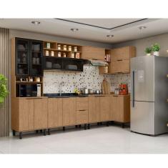 Paneleiro 70cm 4 Portas Toscana Espresso Móveis Freijó