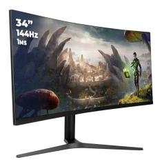 Monitor Gamer Curvo Ultra Wide Luz LED Colorida 34'' 144Hz 1ms