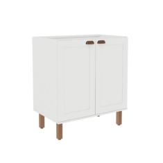 Balcão Com 2 Portas 80cm Para Cozinha Modulada Provençal MDF - GenialF