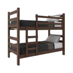 Beliche Madeira Maciça - vira 2 Camas - com Colchões Inclusos Dubai Mu