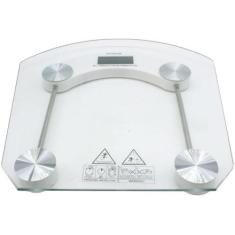 Balança Digital Vidro Temperado 180Kg Banheiro Quadrada - Mkl