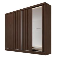 Guarda Roupa Galati Ripado Com 1 Espelho MDF - MadeMarcs - MadeMarques