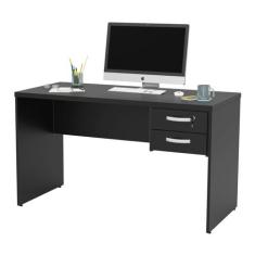 Mesa de Escritório Com Gavetas e Chave 120x60cm Office Netmobil, Preto