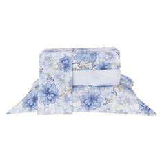 Jogo Cama Classic Queen 4 Peças 100% Algodão 150 Fios Floral