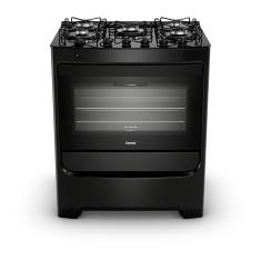 Fogão 5 Bocas Consul Mesa De Vidro Preto - Cfs5vbe Bivolt