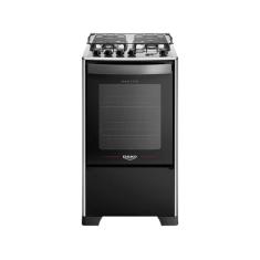 Fogão 4 Bocas Preto com Mesa Inox Dako Magister Bivolt, Preto, Bivolt