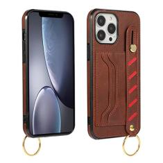 Moda carteira dupla slot para cartão de crédito capa traseira para iphone 13 pro max 12 mini 11 xr x xs 7 8 plus 14 pro max capa de couro de luxo, vermelho, para iphone 12pro