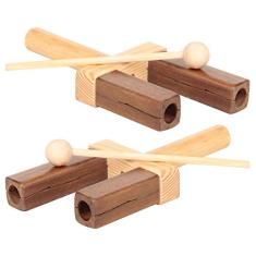 Musicalização Agogô 1 Par Carlu Brinquedos, Multicor