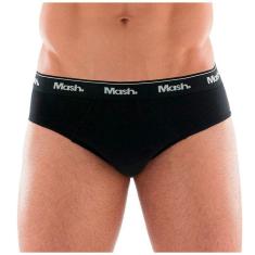 Kit 3 Cuecas Slip Tradicional Box Algodão Cotton Mash