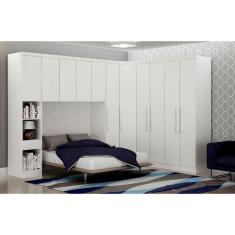 Guarda-Roupa Modulado Casal Safira 005 em MDF com 11 Portas e 7 Gavetas Clic Móveis