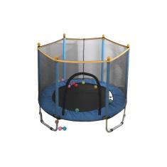 Cama elástica para crianças cor azul