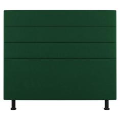 Cabeceira Cama Box Casal Queen Size Malik 160cm Suede Verde - Abmaza