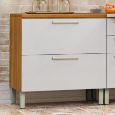 Balcão De Cozinha Com Tampo 1 Porta 1 Gaveta Burguesa Premium 100% Mdf