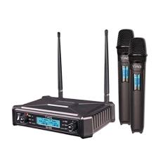 Microfone Sem Fio Duplo Tag TMJ-800 UHF Bivolt