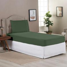 Lençol Solteiro 2 Peças 400 Fios Micro percal - Bela Casa Shopping Hom