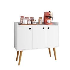Aparador Buffet Wood Prime 3 Portas Cantinho Café Prateleira Organizad
