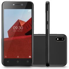 Smartphone Multilaser E P9128 Preto com 32GB, 512MB de RAM, Tela 5”, Android 8.1, Dual Chip, Câmera 5MP, 3G, Bluetooth e Processador Quad core