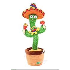 Cacto Dançante Repete Imita Fala Canta Brinquedo Pelúcia