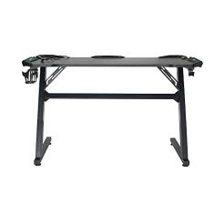 Mesa Gamer Led Pelegrin Pel-004p Preta Metal e Mdf