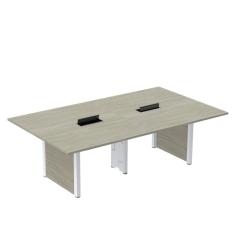 Mesa de Reunião 3200x1400 Mrcpb3214pp Nogueira Casablanca/Branco