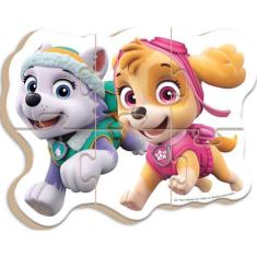 Quebra-cabeca madeira patrulha canina progressivo nig brinquedos