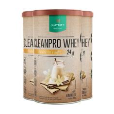 Kit 3 Clean Pro Whey Hidrolisado Baunilha Nutrify 450G