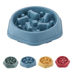 Tigela de alimentação lenta para cães – prato interativo de ração para cães para raças, tigela de alimentação lenta projetada para comer lentamente, promove digestão saudável e evita inchaço,