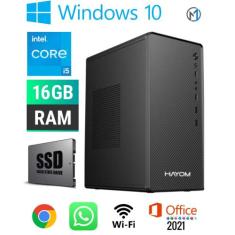 Computador - Intel Core I5- Quad Core, 16GB, SSD 240GB, 500W, GAB - WI