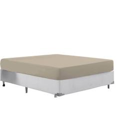 Lençol Queen Avulso 400 Fios Micropercal Bege Preço Baixo