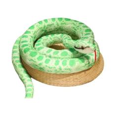 Cobra Artificial de Pelúcia - Amarela, Laranja e Verde - Decoração de 