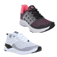 Tênis Feminino Esportivo Caminhada Academia Corrida Kit-Feminino