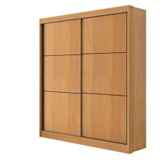 Guarda Roupa Solteiro Santorini 2 Portas de Bater 3 Gavetas 100% MDF cinamomo Móveis D'Doro