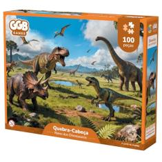 Quebra Cabeça 100 Peças Dinossauros