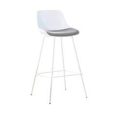 Banqueta Medelín Rivatti Móveis Branco/cinza Mescla