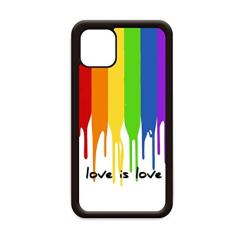 Capa Love is Love LGBT Rainbow Color para iPhone 12 Pro Max para Apple Mini Mobile Case Shell