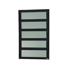 Janela de Alumínio Basculante 100x100cm Vidro Mini Boreal Elite Brimak Preto