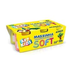 Massinha Modelar Soft com 6 Potes Acrilex