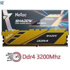 Memória ram gamer desktop 16gb 3200mhz ddr4 shadow- amarelo