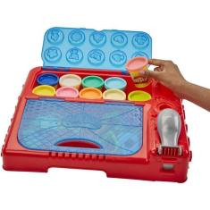 Kit criativo p/ crianças 3+ c/ estojo, ferramentas e massa play-doh