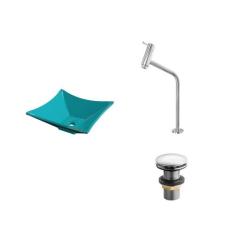 Kit Cuba L30 C/Torneira Link 1062 Metal + Válvula Click 1 1/2'' (4,0cm