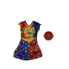 Fantasia Roupa Infantil Vestido Palhacinha Com Nariz - Bililika, Color