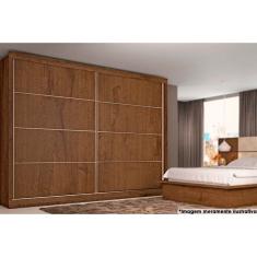 Guarda Roupa 2 Portas de Correr e 6 Gavetas Sevilha Braúna - Europa