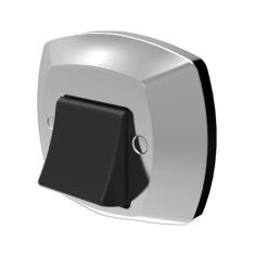 Acabamento Blukit Para Válvula Descarga Docol Abs Cromado/Preto