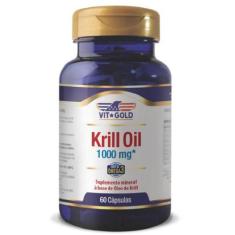 100%Original Óleo De Krill 1000 Mg Vitgold 60 Cápsulas