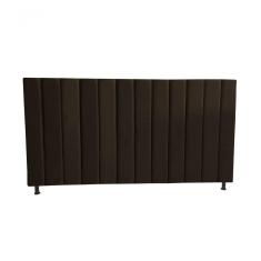 Cabeceira De Cama Box Estofada Gabi Casal 140 Cm Suede Marrom Eli Móveis